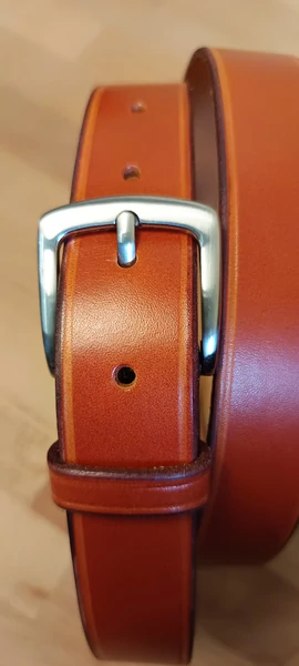 Ceinture de 30 mm de large couleur acajou